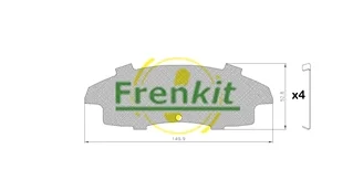 Protihluková fólie, brzdové obložení (posunovací deska)