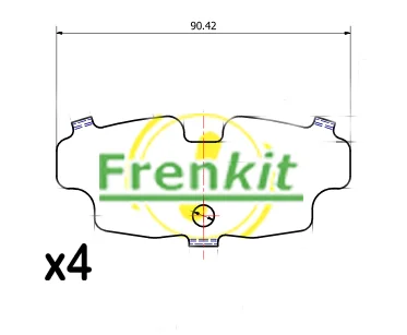Protihluková fólie, brzdové obložení (posunovací deska)