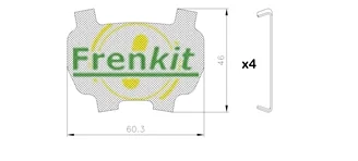 Protihluková fólie, brzdové obložení (posunovací deska)