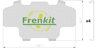 Protihluková fólie, brzdové obložení (posunovací deska)