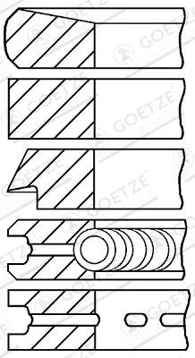 Sada pístních kroužků
