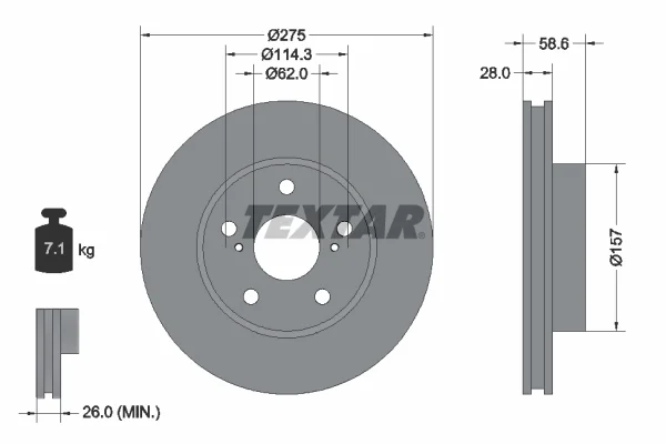 Brzdový kotouč PRO