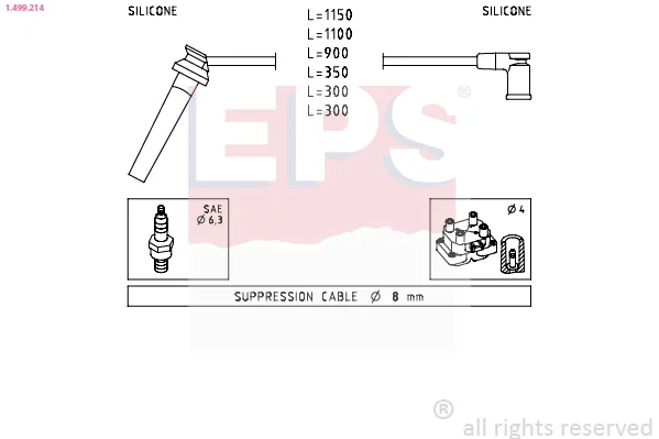 Sada kabelů pro zapalování Made in Italy - OE Equivalent