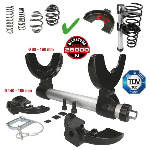 Sada stahováku pružiny, pružina podvozku