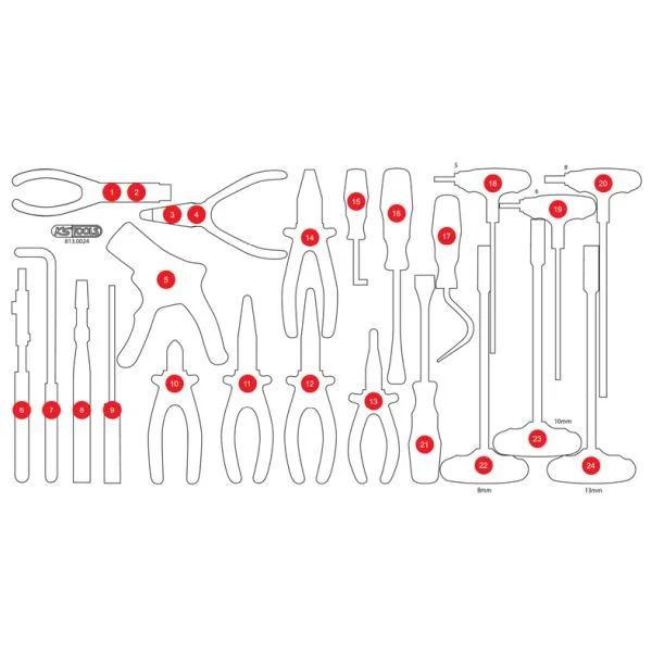 Vložka pěn.hmoty, sortiment