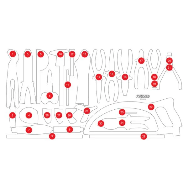 Vložka pěn.hmoty, sortiment