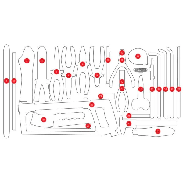 Vložka pěn.hmoty, sortiment