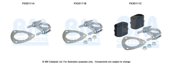 Montážní sada, výfuková trubka