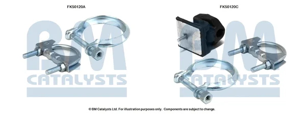 Montážní sada, výfuková trubka