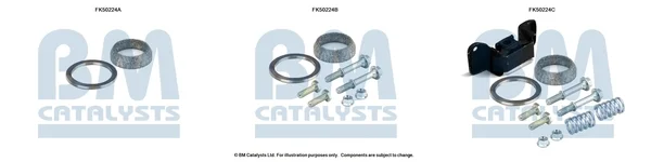 Montážní sada, výfuková trubka