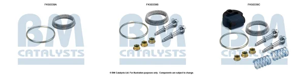 Montážní sada, výfuková trubka