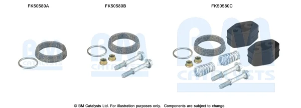 Montážní sada, výfuková trubka