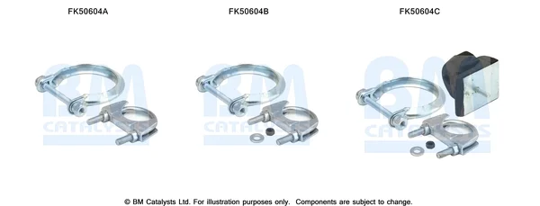 Montážní sada, výfuková trubka