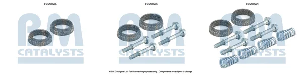 Montážní sada, výfuková trubka