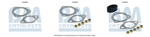 Montážní sada, výfuková trubka