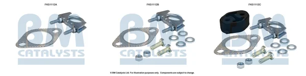 Montážní sada, výfuková trubka