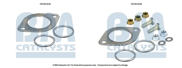 Montážní sada, výfuková trubka