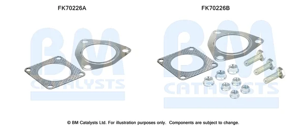 Montážní sada, výfuková trubka