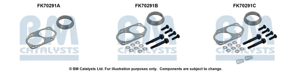 Montážní sada, výfuková trubka