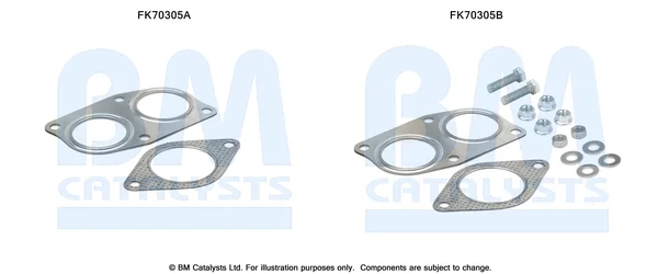 Montážní sada, výfuková trubka