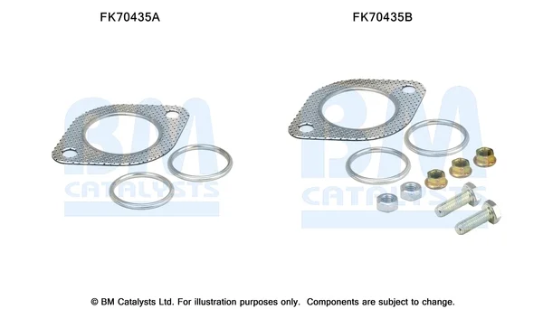 Montážní sada, výfuková trubka