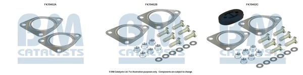 Montážní sada, výfuková trubka