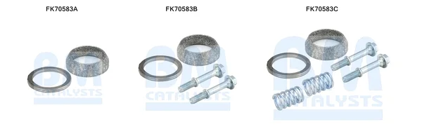 Montážní sada, výfuková trubka