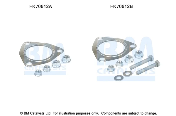 Montážní sada, výfuková trubka