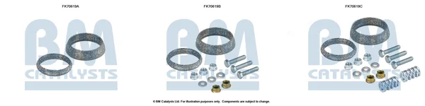 Montážní sada, výfuková trubka