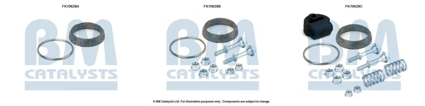 Montážní sada, výfuková trubka