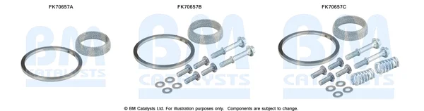 Montážní sada, výfuková trubka
