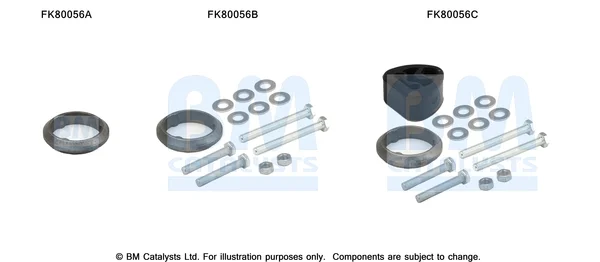 Montážní sada, katalyzátor