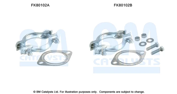Montážní sada, katalyzátor