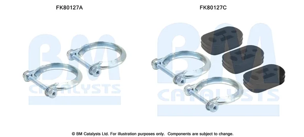 Montážní sada, katalyzátor