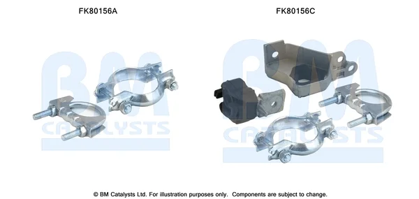 Montážní sada, katalyzátor