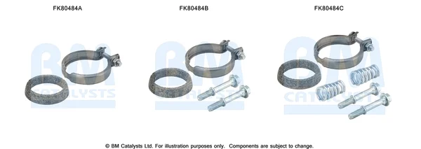 Montážní sada, katalyzátor