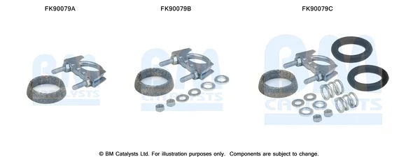 Montážní sada, katalyzátor