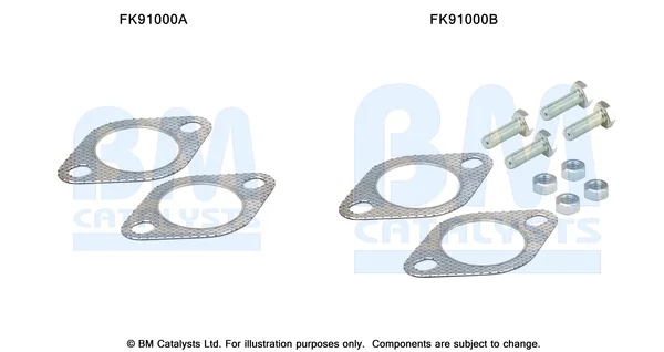 Montážní sada, katalyzátor