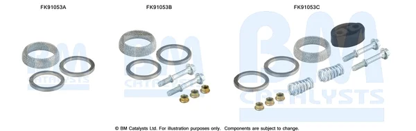 Montážní sada, katalyzátor