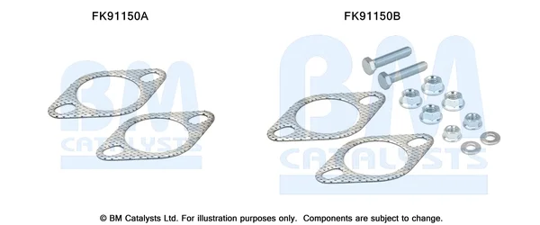 Montážní sada, katalyzátor