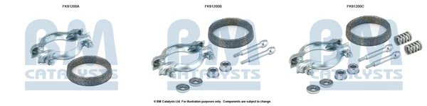 Montážní sada, katalyzátor