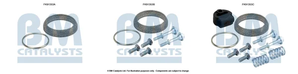 Montážní sada, katalyzátor