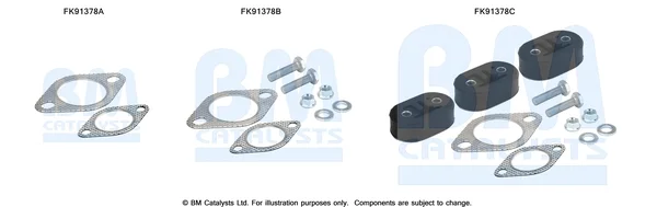 Montážní sada, katalyzátor