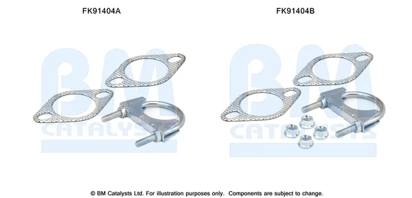 Montážní sada, katalyzátor