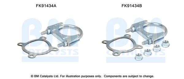 Montážní sada, katalyzátor