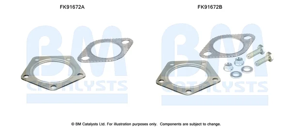 Montážní sada, katalyzátor