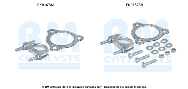 Montážní sada, katalyzátor