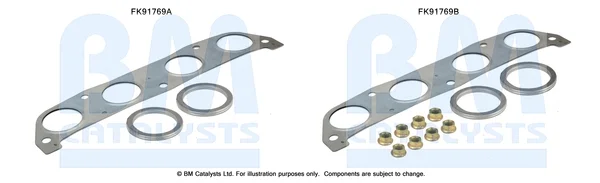 Montážní sada, katalyzátor