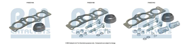 Montážní sada, katalyzátor