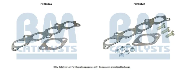 Montážní sada, katalyzátor